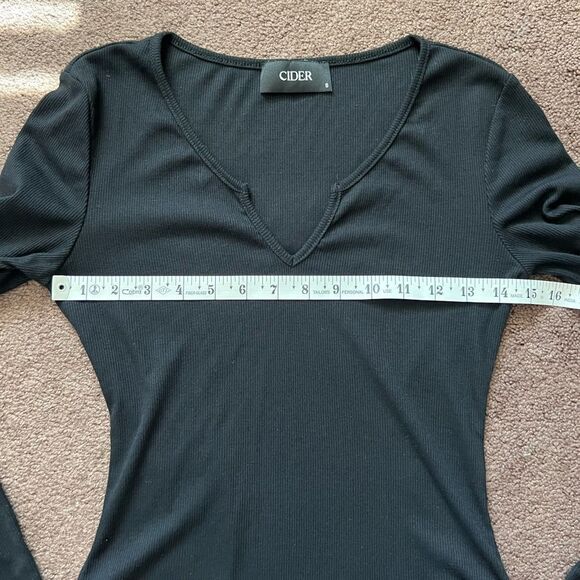 Cider Black Long Sleeve Bodysuit - Picture 6 of 7